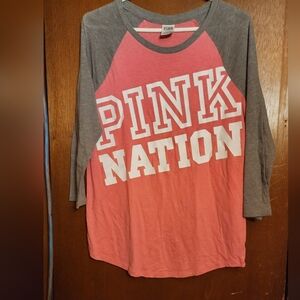 Victoria Secret PINK half sleeve lightweight shirt size MD
